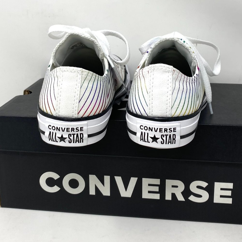 🌸Sale🌸 Converse Chuck Taylor AS Low Canvas White Multi Women Size 6 565440F - Picture 5 of 10